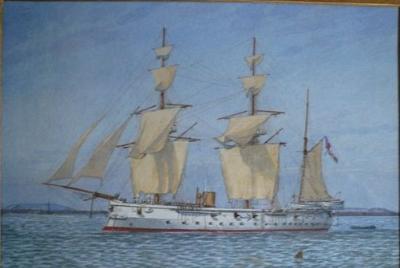 Sample artwork by William Frederick Mitchell (1845 - 1914), known for seascape, naval and merchant ship painting and illustration - View similar artists and auction records